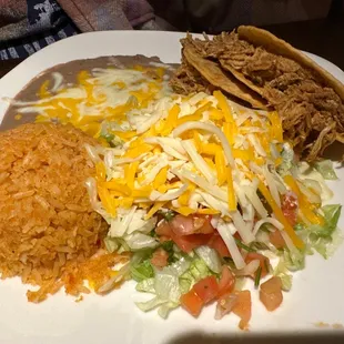 Crispy taco plate