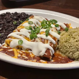 Mole Enchiladas Plate