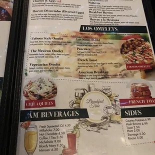 Menu 11/2022. Breakfast