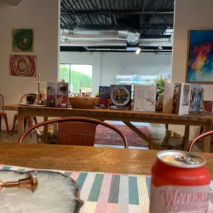 a can of watermelon on a table