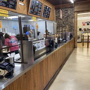 Great Wall of Texas- aka our new sneeze guard.