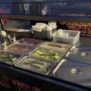 a variety of food items