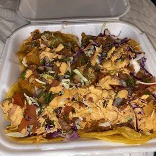 Shrimp and fish tacos