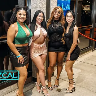 three women posing for a picture