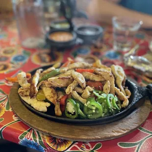 Chicken fajitas