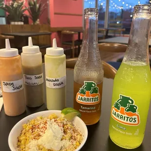 Elote and Jarritos!
