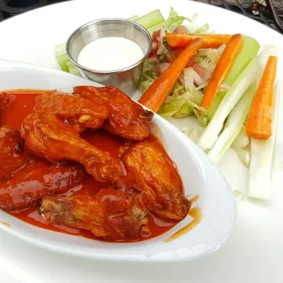 Spicy hot wings - no bueno