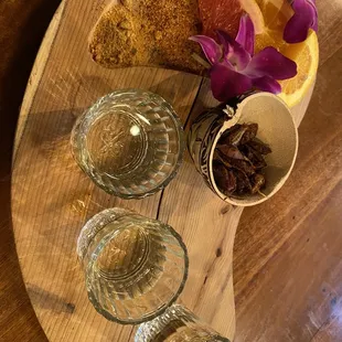 Mezcal flight