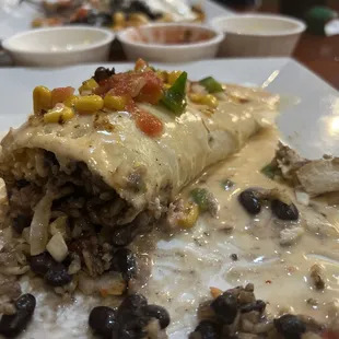 Chipotle burrito with black beans instead of chicken