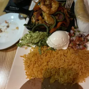 Fajitas plate.
