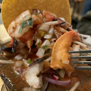 a close up of a plate of food