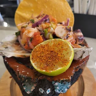 Seafood molcajete
