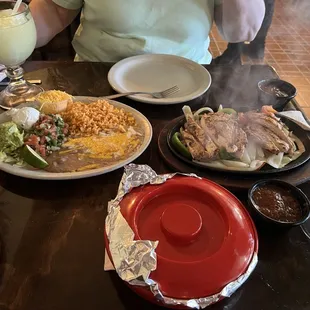 Chicken fajitas for one!