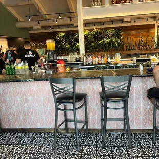 a man sitting at a bar