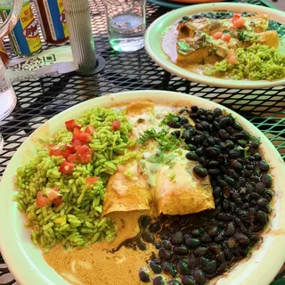 Fried Tofu Enchiladas