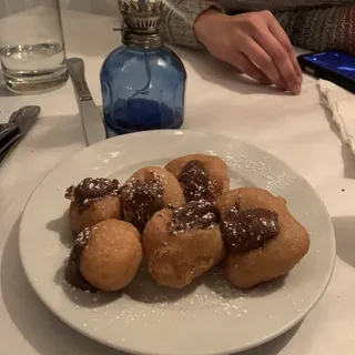 Loukomades with Nutella