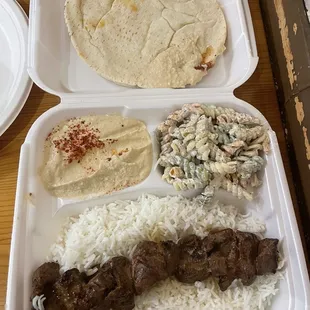Lamb Kabob Plate