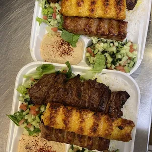 Beef Kabob with extra meat