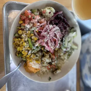 Chicken chicken bowl.