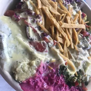 Chicken Kebab bowl with almost everything :P