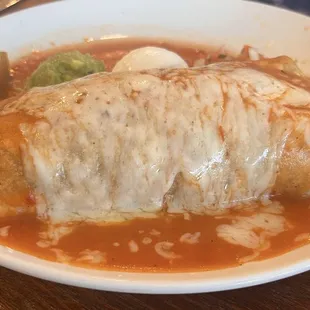 Carne Asada red wet burrito