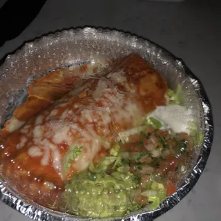 Shredded Chicken Wet Burrito