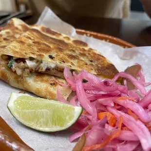 Mushroom chorizo (quesadilla)