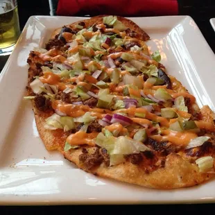 &quot;Mezz Mac&quot;, Big Mac ingredients on a flatbread. A must-try. 7/10
