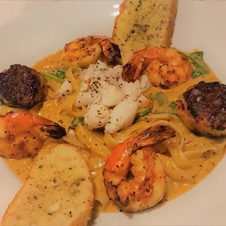 Spicy Chipotle Seafood Pasta