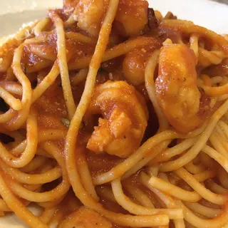 Pasta con Gamberoni