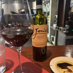 Italian red wine recommended by our server