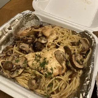 Chicken Marsala with Spaghetti