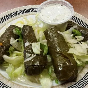 Stuffed grape leaves