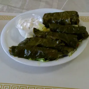 Stuffed grape leaves