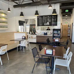 Entrance to seating area