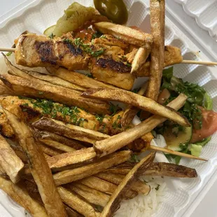 Chicken shawarma  Skewers