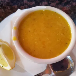 Lentil soup, don&apos;t forget to squeeze some lemon, it makes huge difference