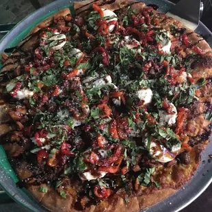 Crostino pizza, yum soo delicious! My family is from Boston and everytime we're in Palm Coast going to Mezzaluna is a must!