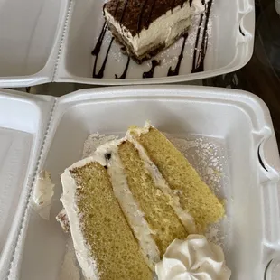Cannoli Cale and Tiramisu Cake