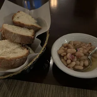 Complimentary Bread &amp; Beans