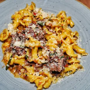 Gigli with braised beef sugo