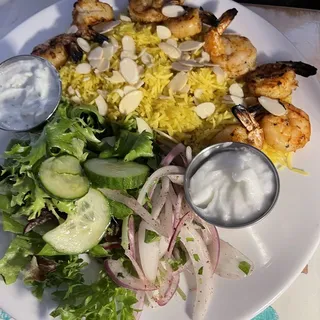 Shrimp Kabobs Plate