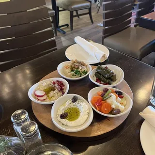 Mezze sampler tray