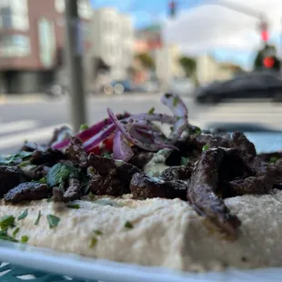 Hummus with Shawarma