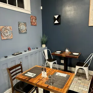 Plenty of tables for dining in