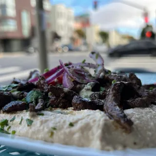 Hummus with Shawarma