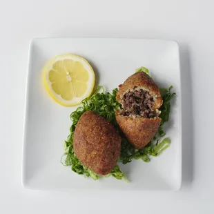 a plate of food on a table
