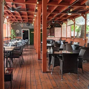 Back Patio seating area