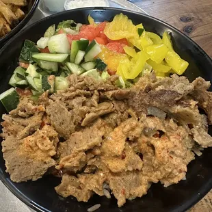 Gyro on mujadara
