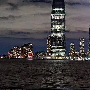 The view across the Hudson from the restaurant.